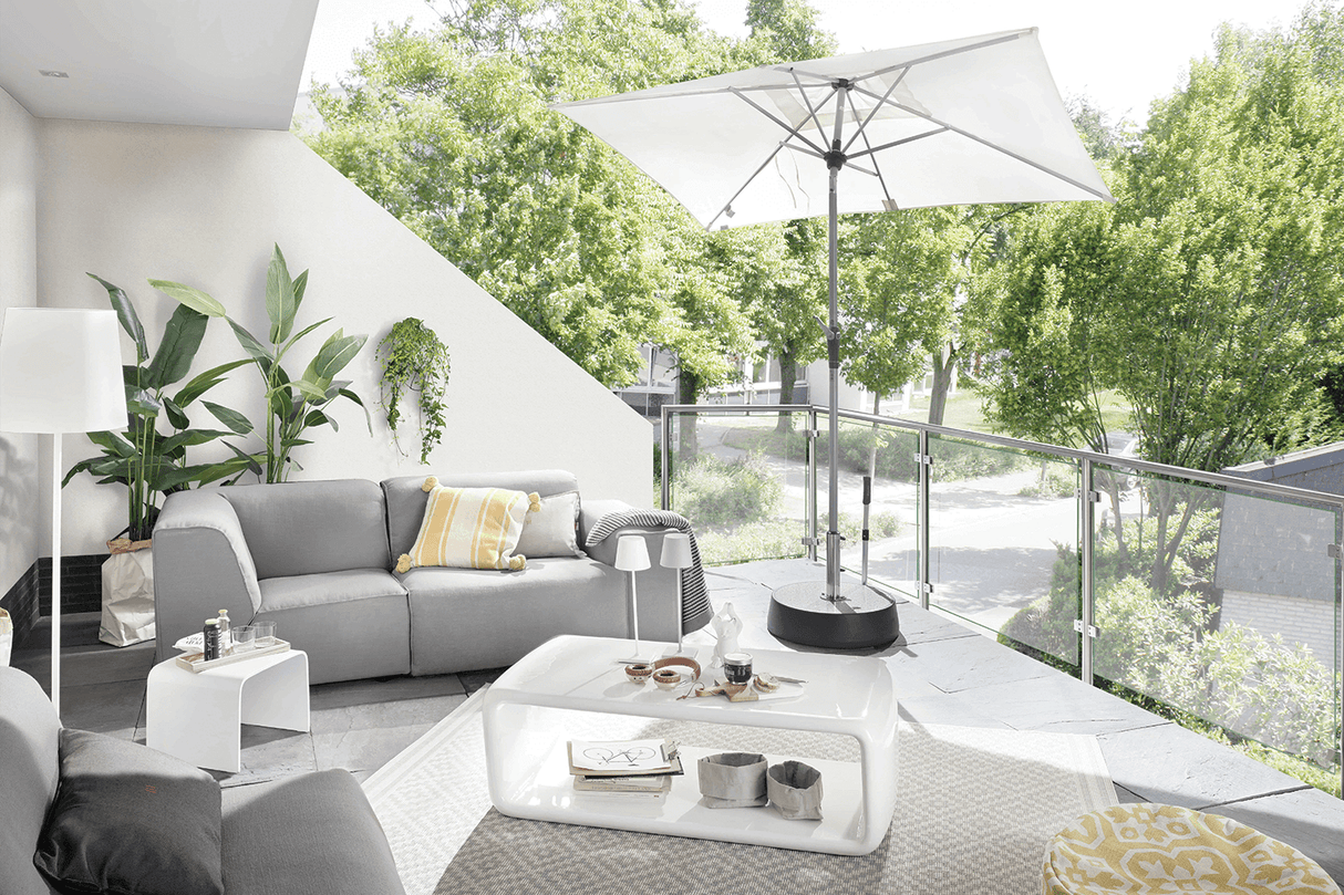 Active parasoll med auto tilt 210 x 140 cm