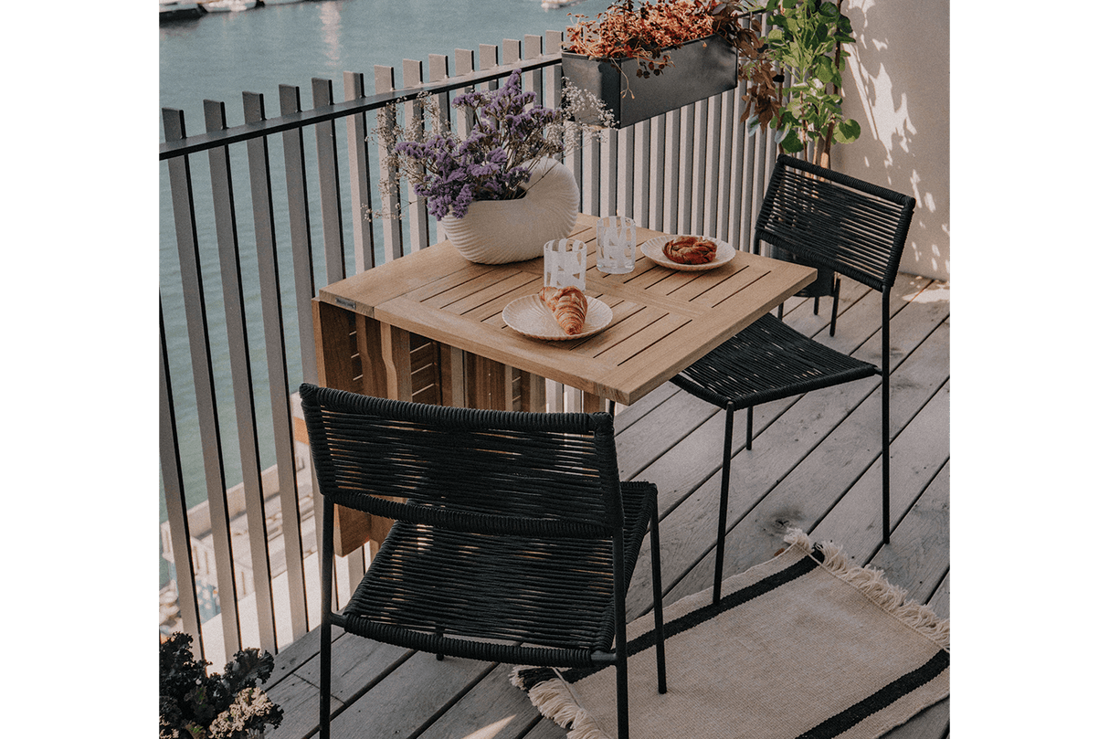 Alberte teak gatelegbord 130 x 70 cm