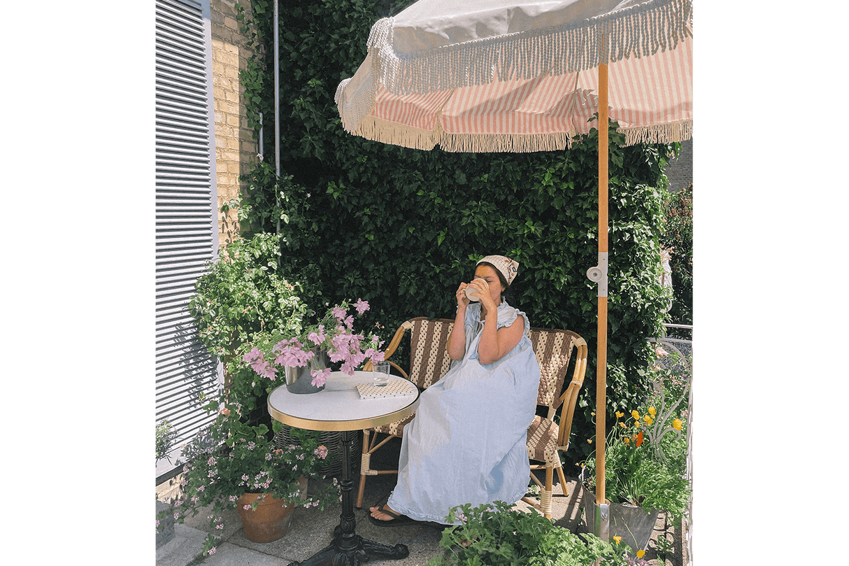 Sally dubbelsidig parasoll med tilt Ø155 / Ø180 cm