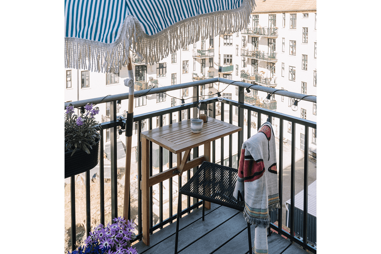 Evi teak klaffbord 60 x 40 cm