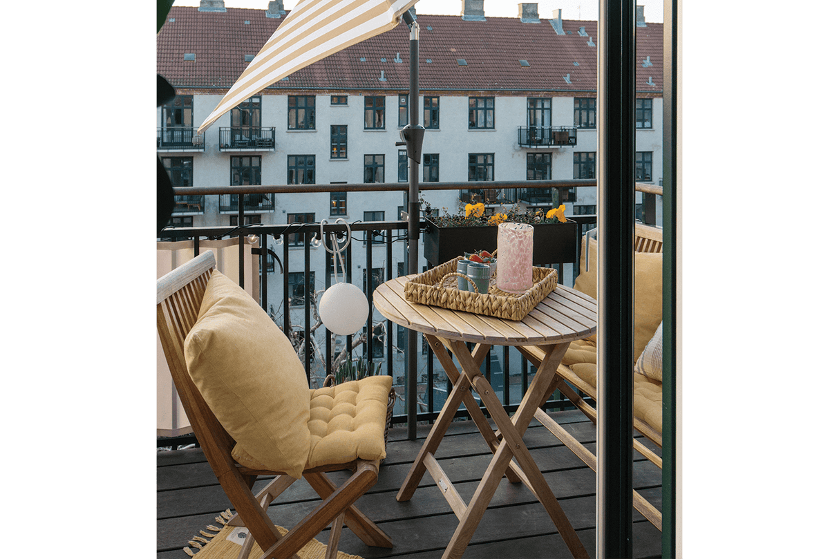 Nova teak fällbord Ø70 cm