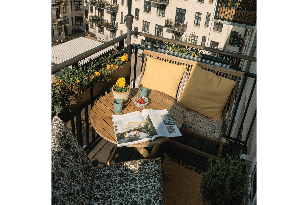 Nova teak fällbord Ø70 cm