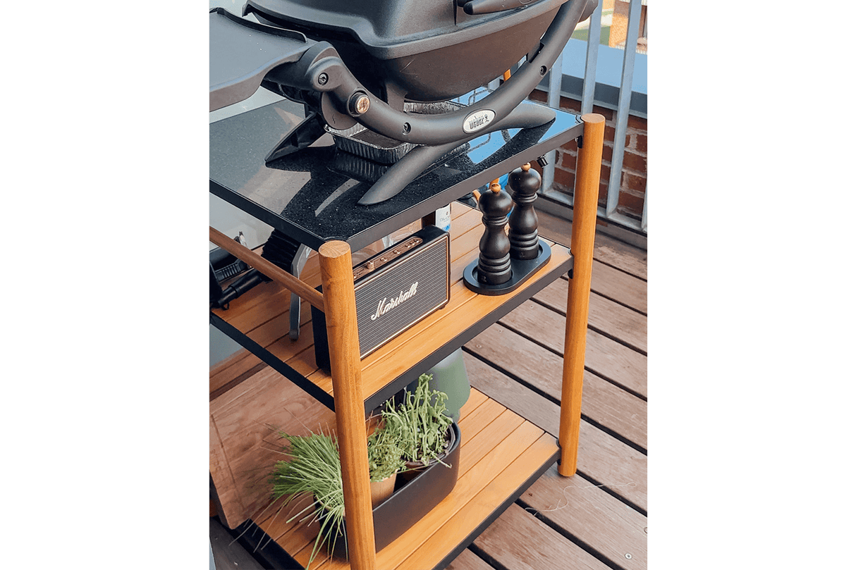 Dora teak grillbord med granitskiva 60 x 50 cm
