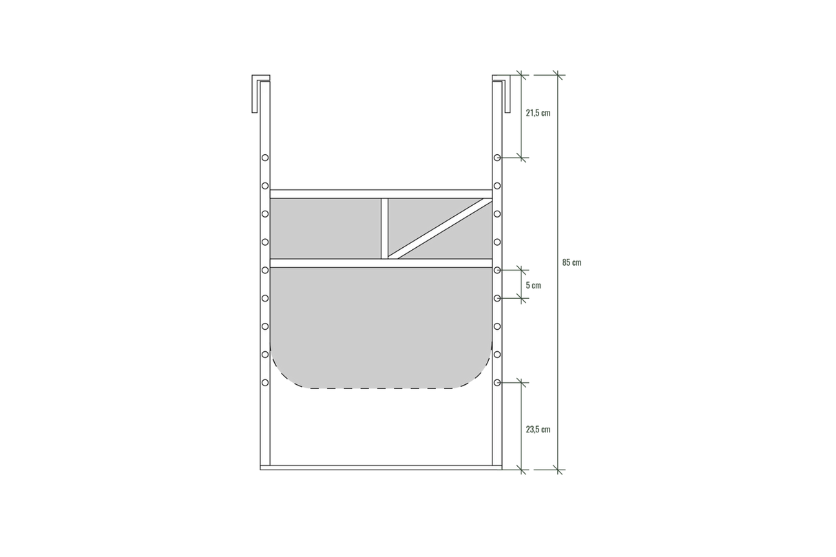 Ida teakhängbord 60 x 60 cm