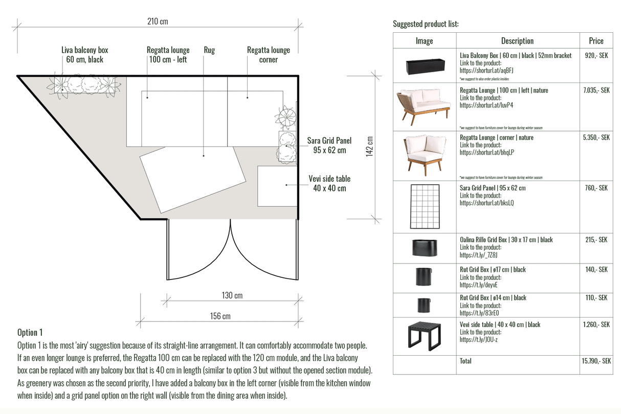 Inredningstjänst balkong
