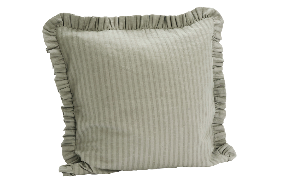 Kuddfodral med volanger 50 x 50 cm