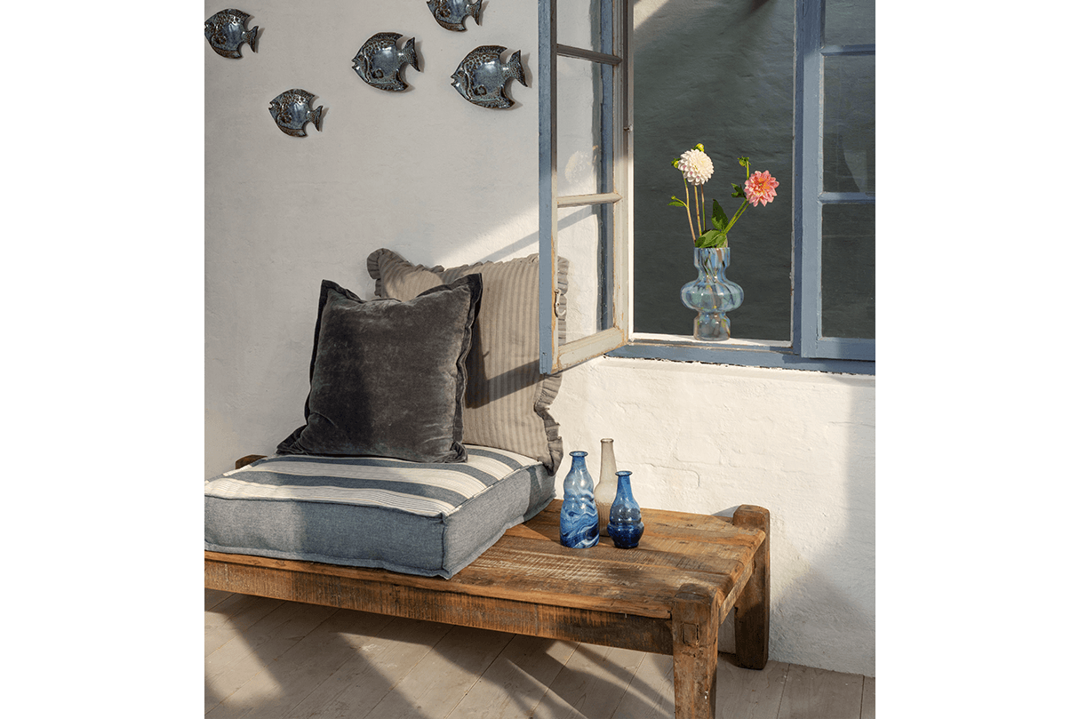 Kuddfodral med volanger 50 x 50 cm