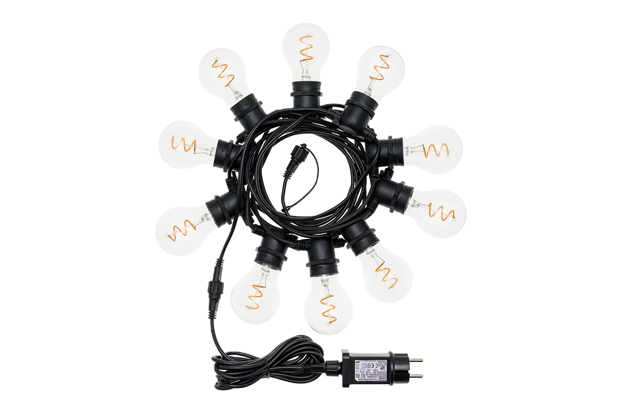 Festoon spiral ljusslinga