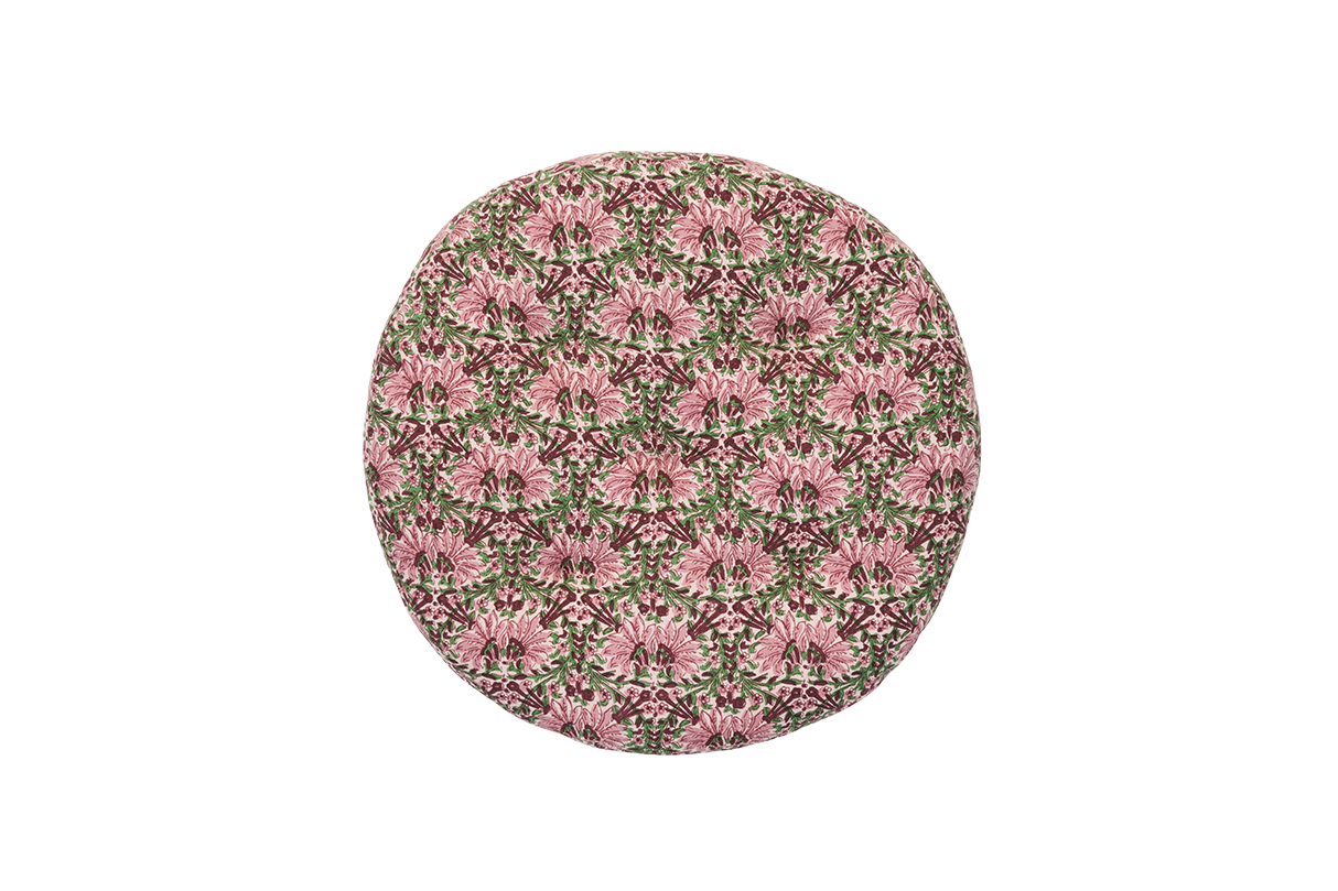 Rund Kuddfodral med Print