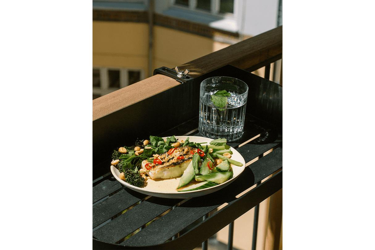 Mie metallhylla till räcke 50 x 25 cm