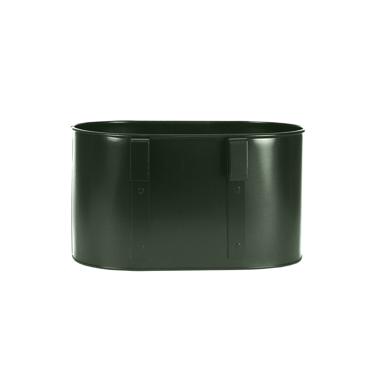Ovalina planteringslåda till galler - 30 x 17 cm, grön