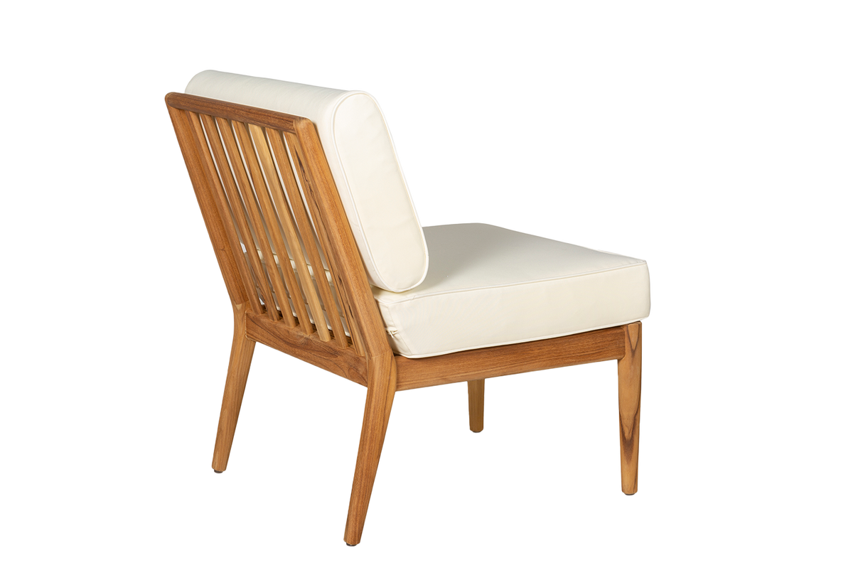 Sienna teak high back loungesoffa - mittmodul