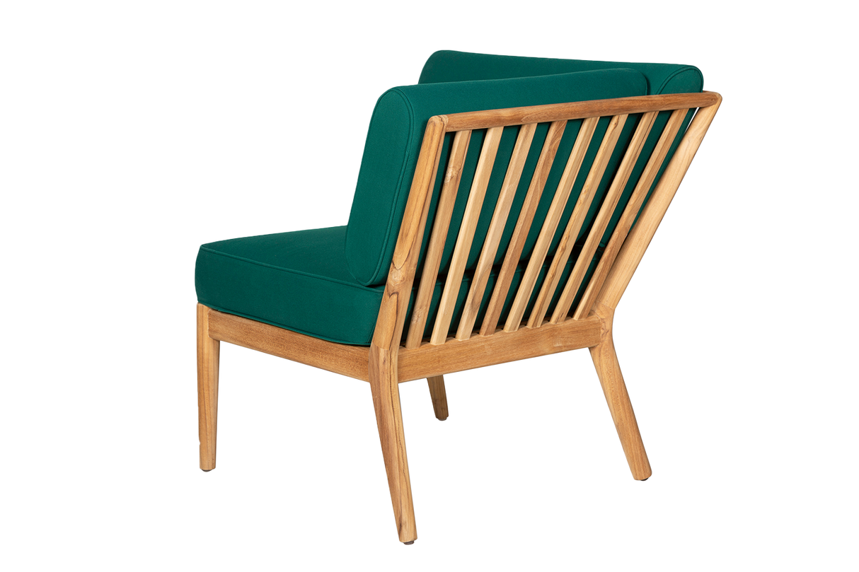 Sienna teak high back loungesoffa - hörn