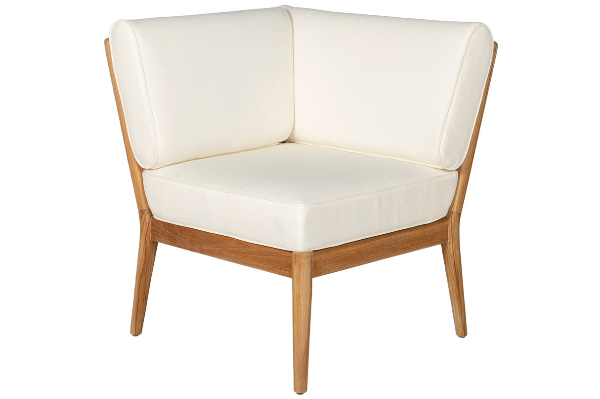 Sienna teak high back loungesoffa - hörn