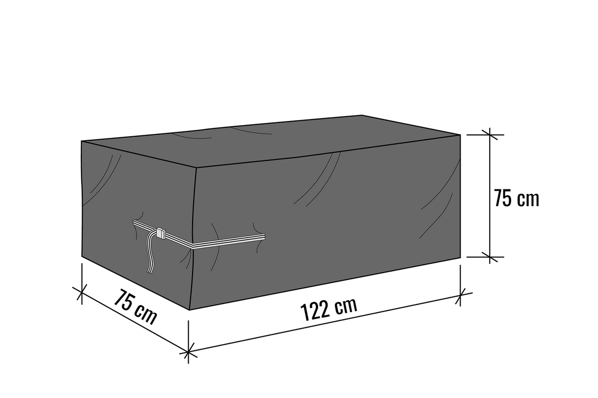 Solid möbelskydd 122 x 75 x 75 cm