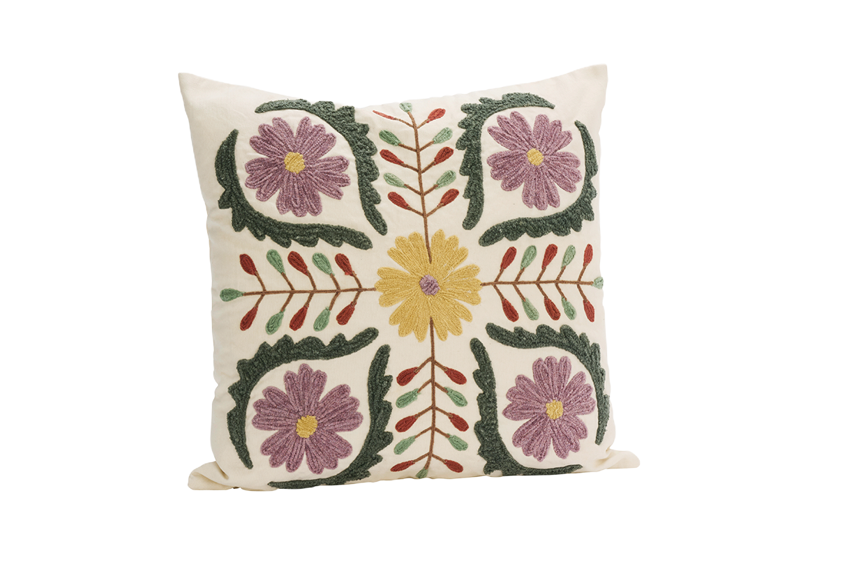 Suzani Broderat Kuddfodral 45 x 45 cm