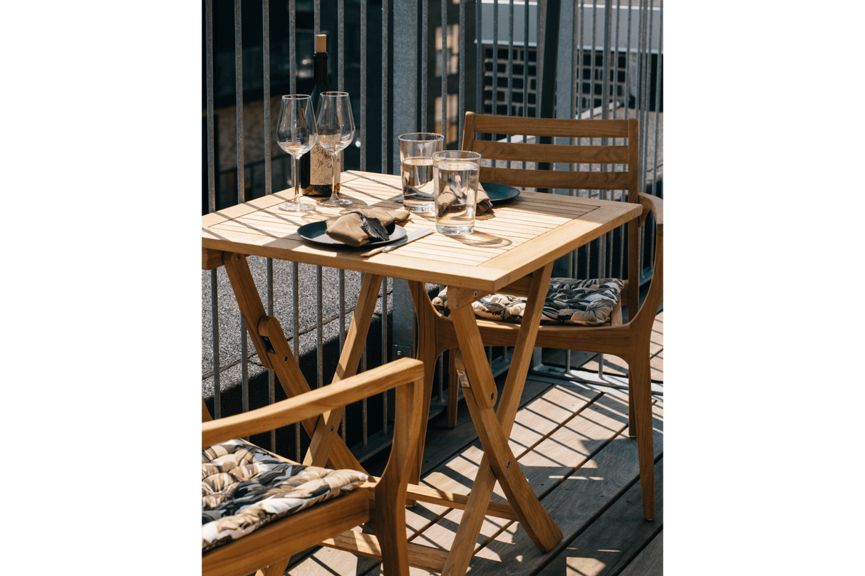 Anna teak fällbord 60 x 60 cm