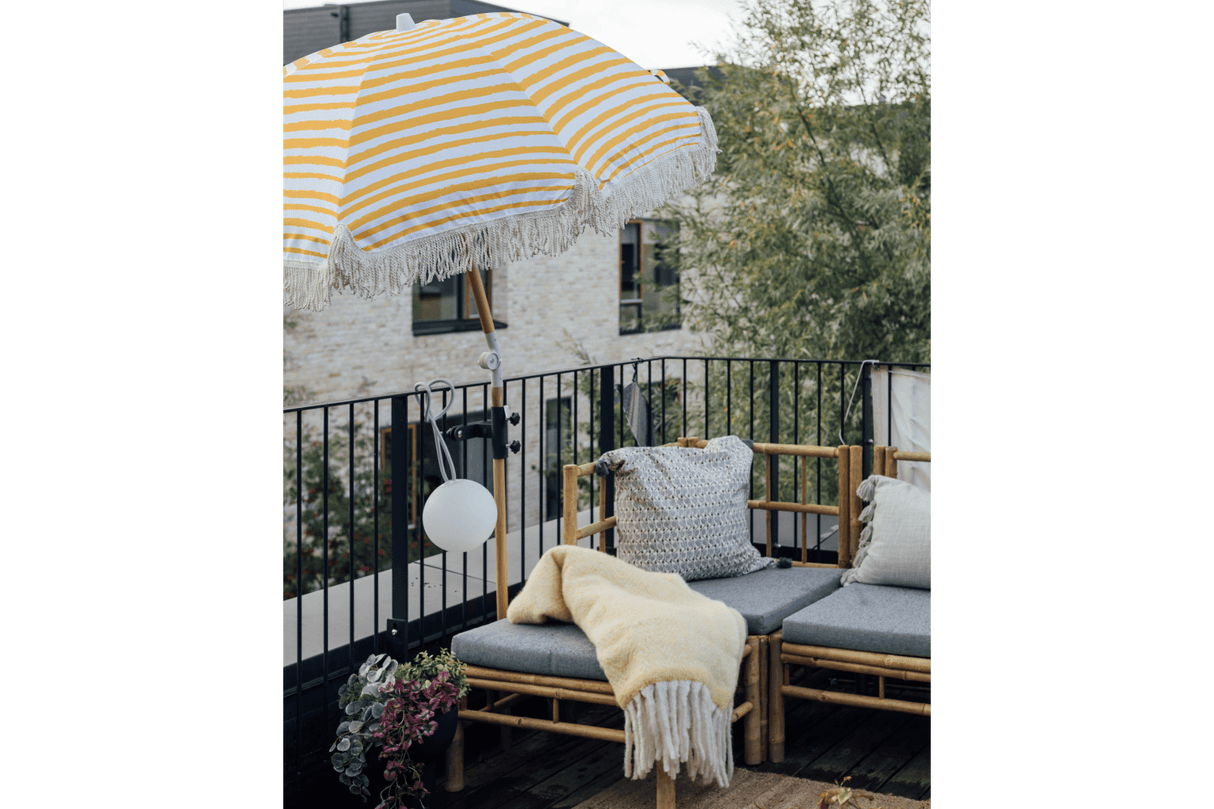 Beate bambu loungesoffa - mittmodul