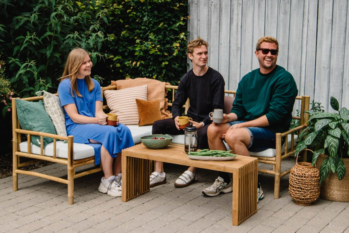 Beate bambu loungesoffa - vänster