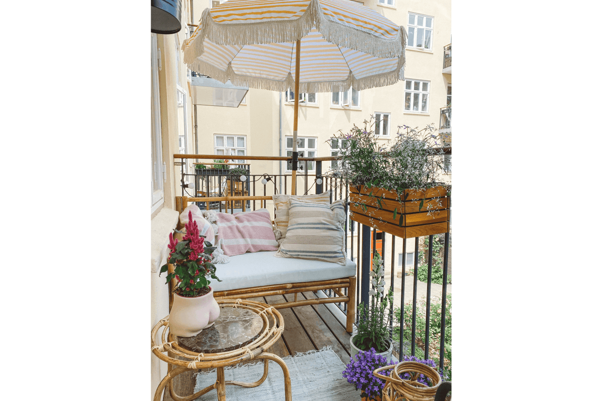 Beate bambu loungesoffa - vänster