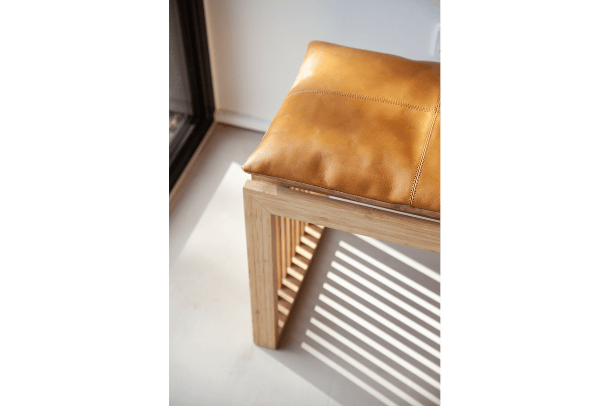 Läderdyna - 73 x 35 cm
