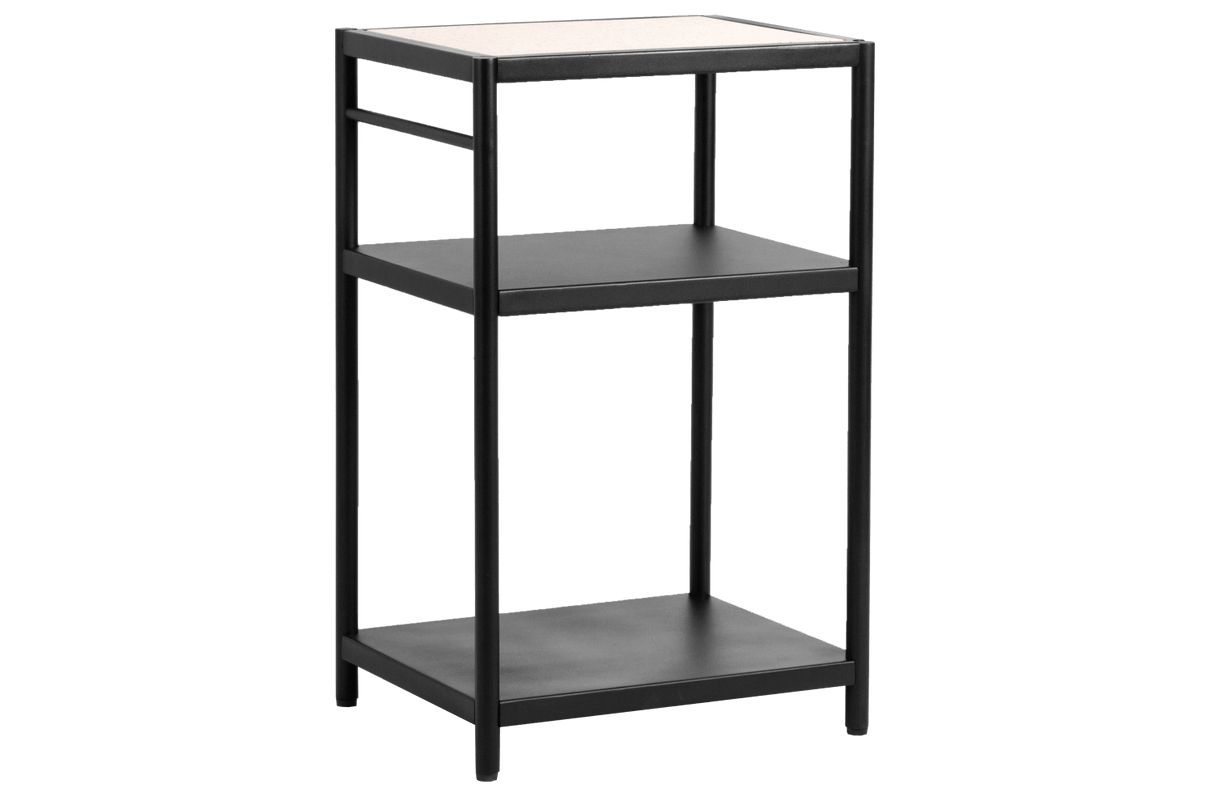 Dora grillbord metall med toppskiva i superstone 50 x 40 cm