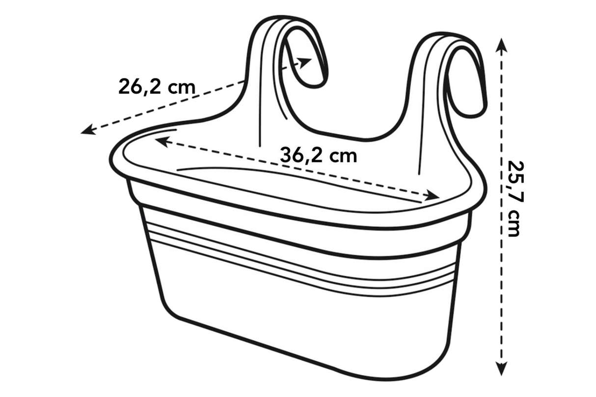 Green basics dubbel krukhållare