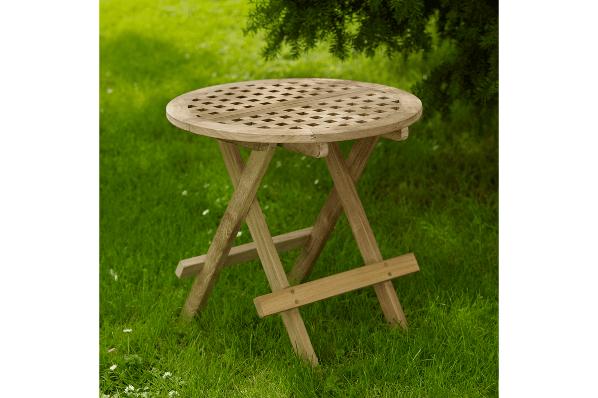 Kreta teak sidobord Ø50 cm
