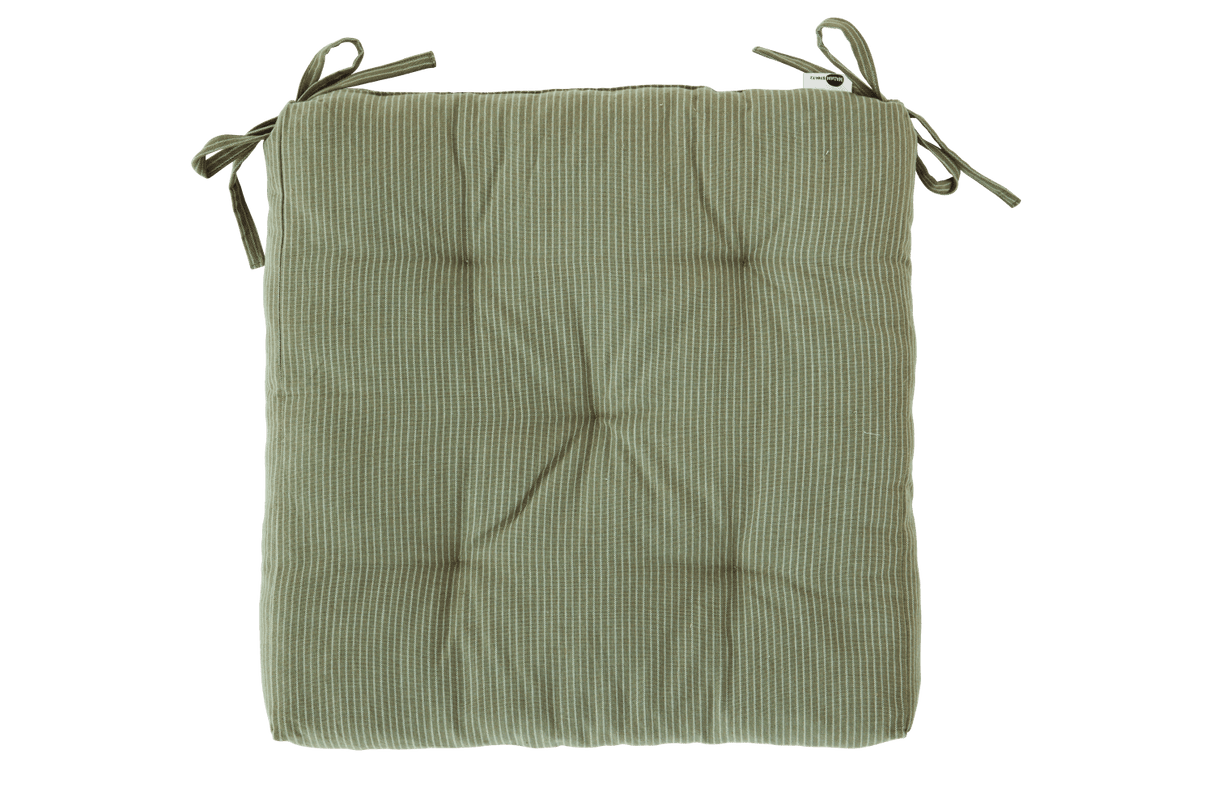 Kritstrecksrandig sittdyna 45 x 45 cm