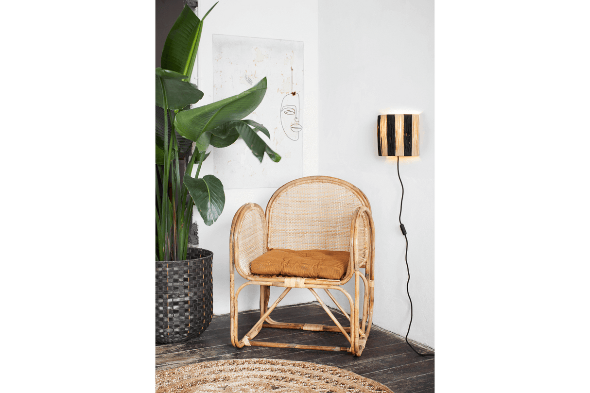 Kritstrecksrandig sittdyna 45 x 45 cm