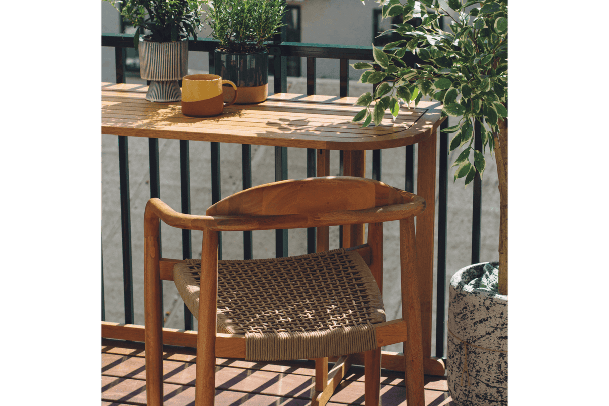 Laura teak klaffbord 130 x 50 cm