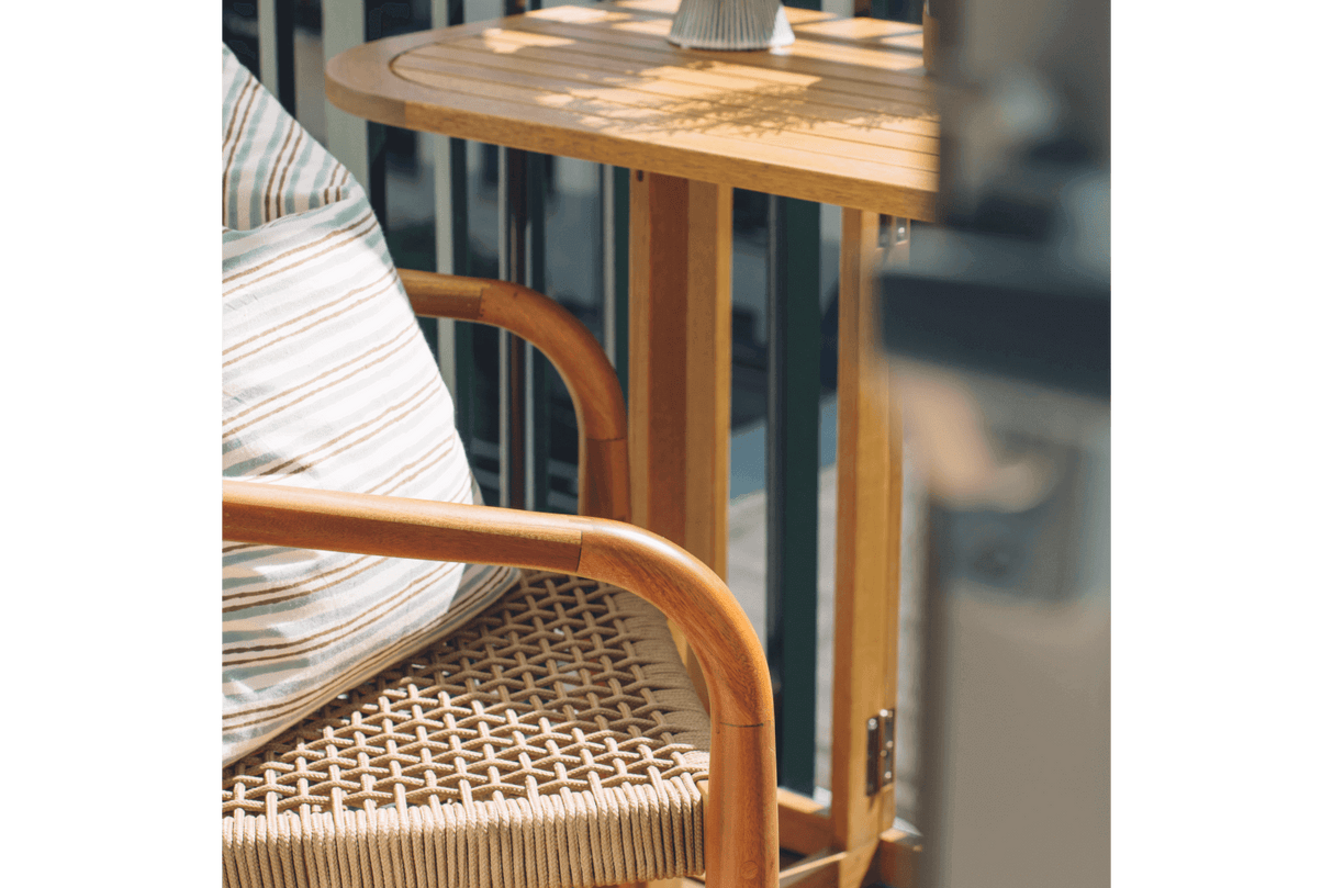 Laura teak klaffbord 130 x 50 cm