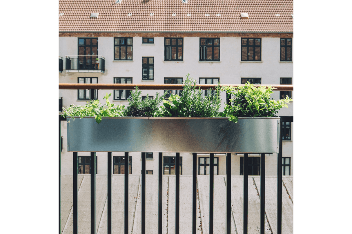 Liva balkonglåda zink 60 / 80 / 100 cm