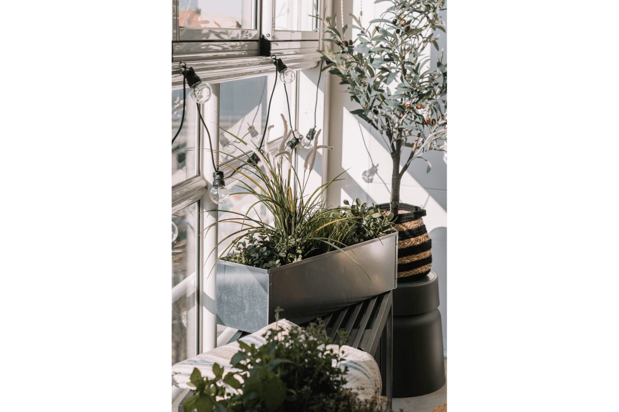 Liva balkonglåda zink utan upphängning 60 / 80 / 100 cm