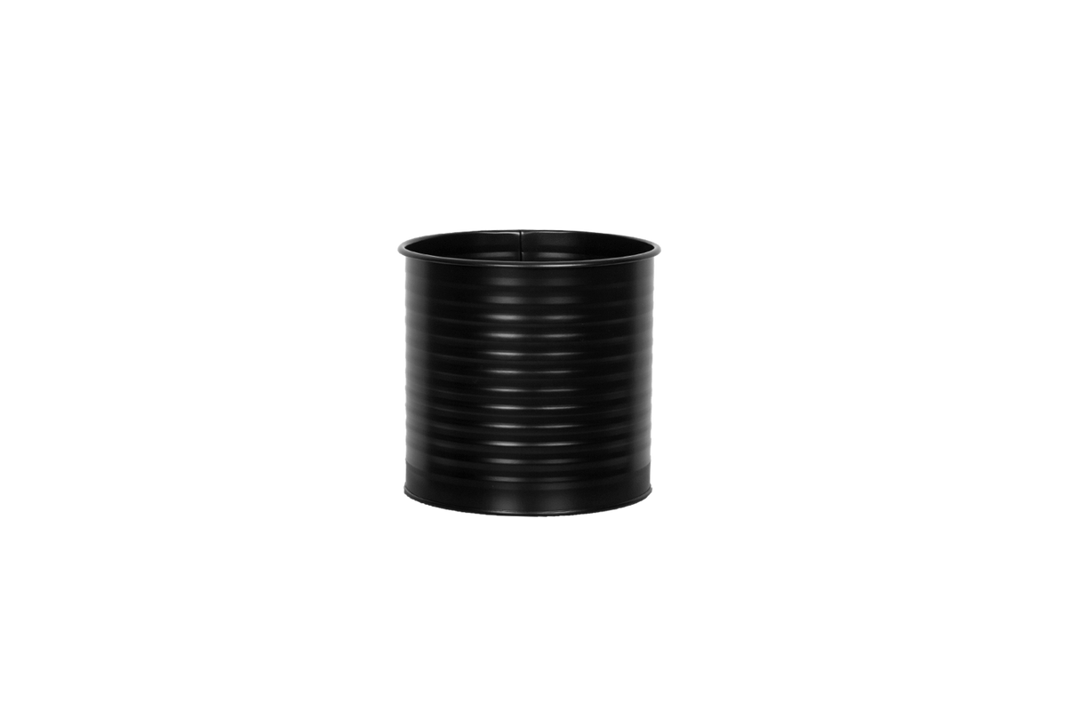 Rut rillo planteringslåda till galler - svart