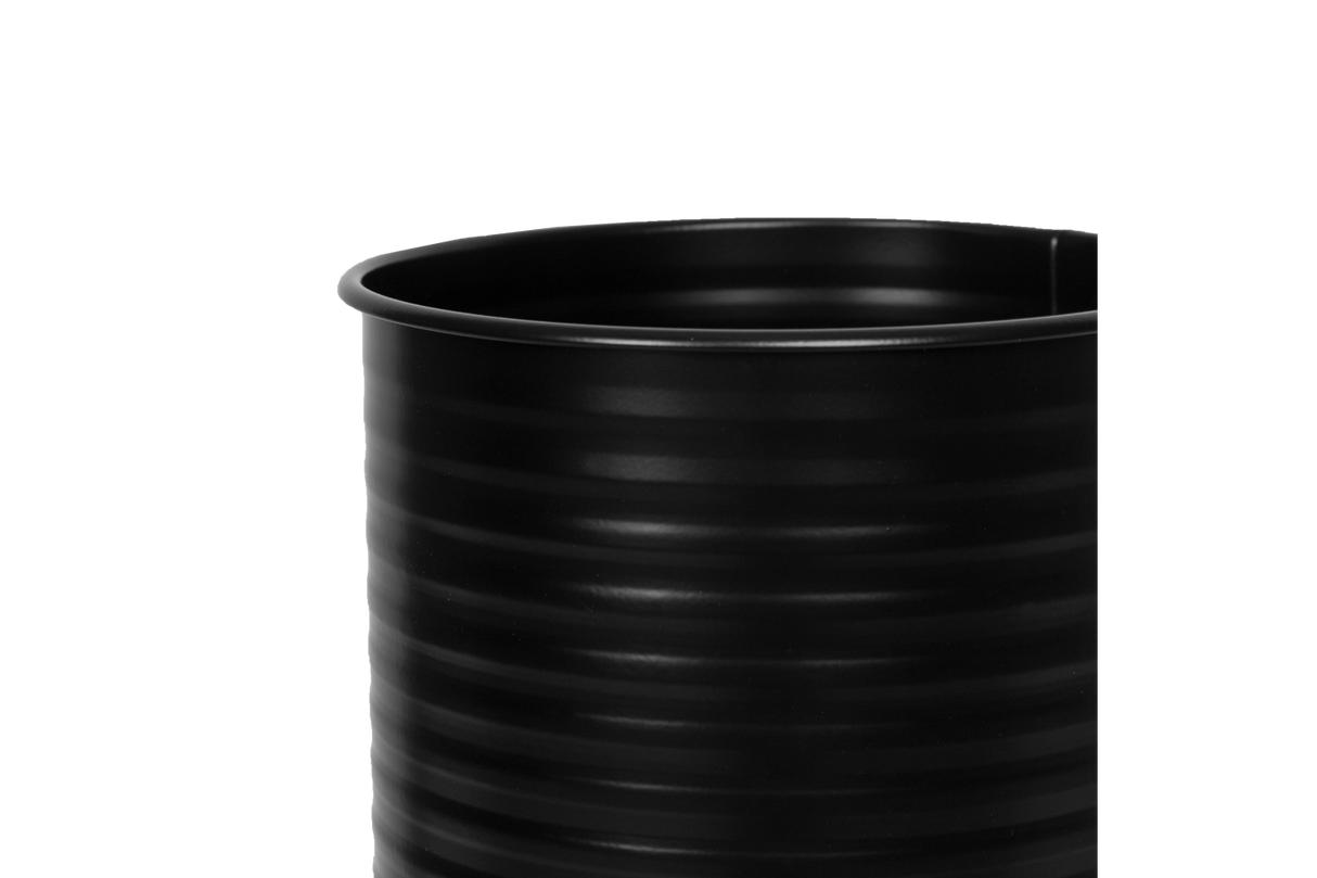 Rut rillo planteringslåda till galler - svart