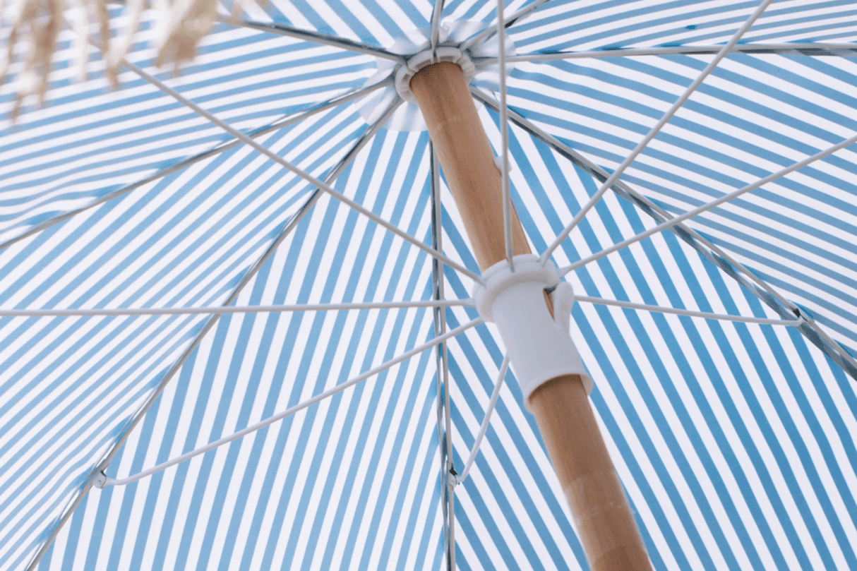 Stine randig parasoll med tilt Ø155 / Ø160 cm