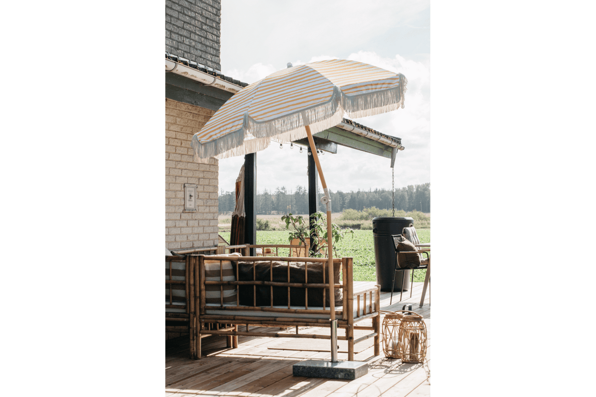 Stine randig parasoll med tilt Ø155 / Ø160 cm