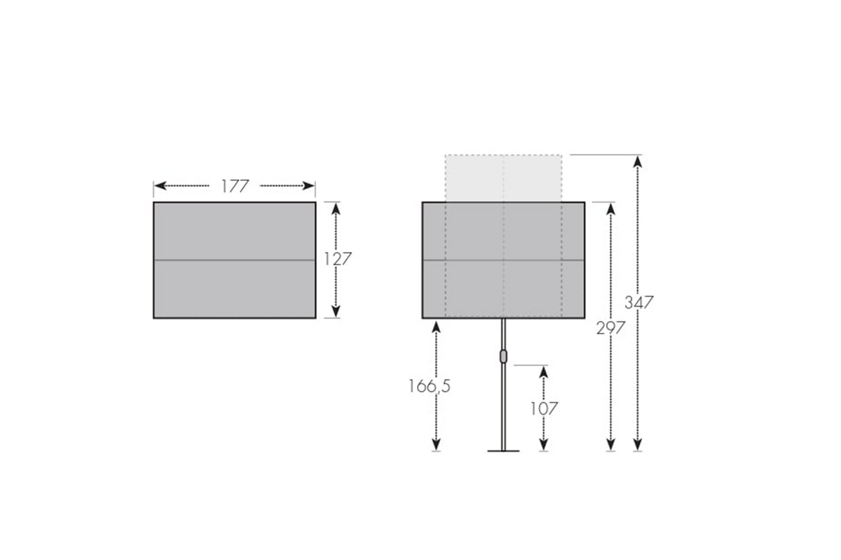 Active parasoll 180 x 130 cm