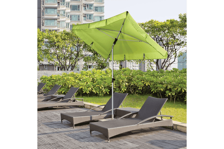 Active rektangulär parasoll med tilt 180 x 120 cm