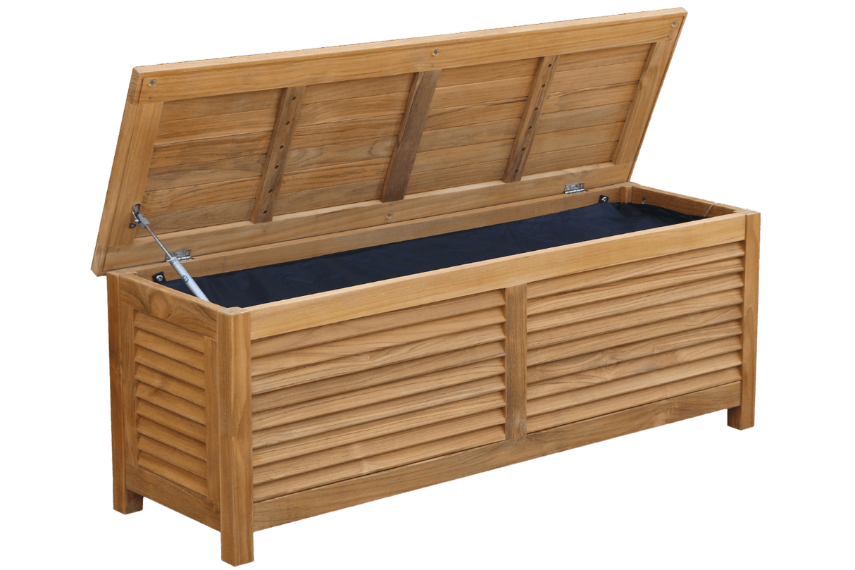 Agnes teak förvaringsbänk 125 cm