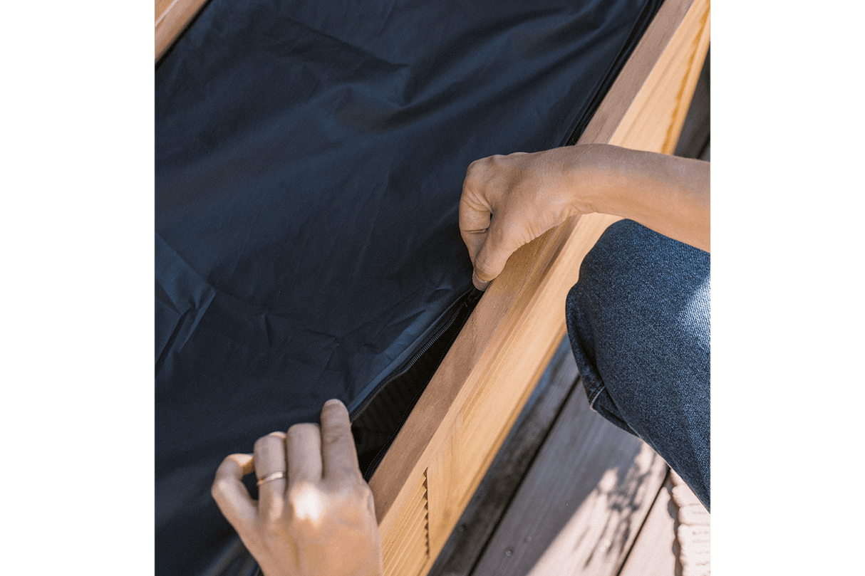 Agnes teak förvaringsbänk 100 cm