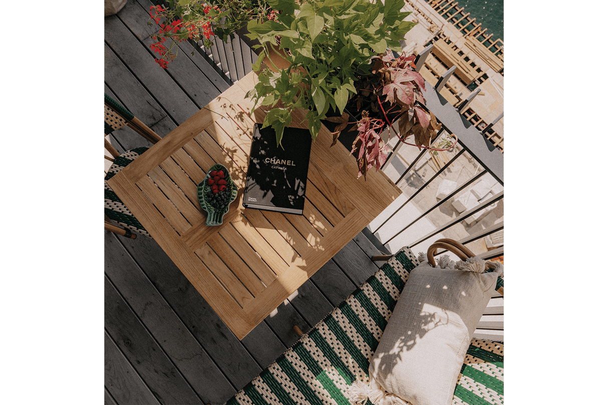 Alberte teak gatelegbord 130 x 70 cm