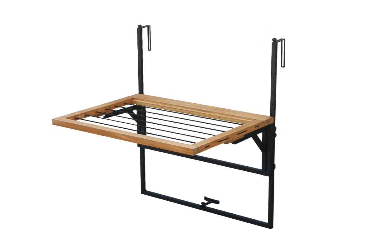 Alma teakhängbord med torkställ  80 x 60 cm
