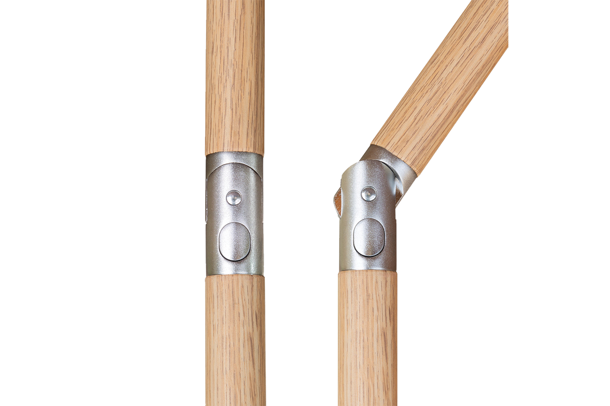 Alu wood ultra parasoll med vev och tilt 300 x 200 cm