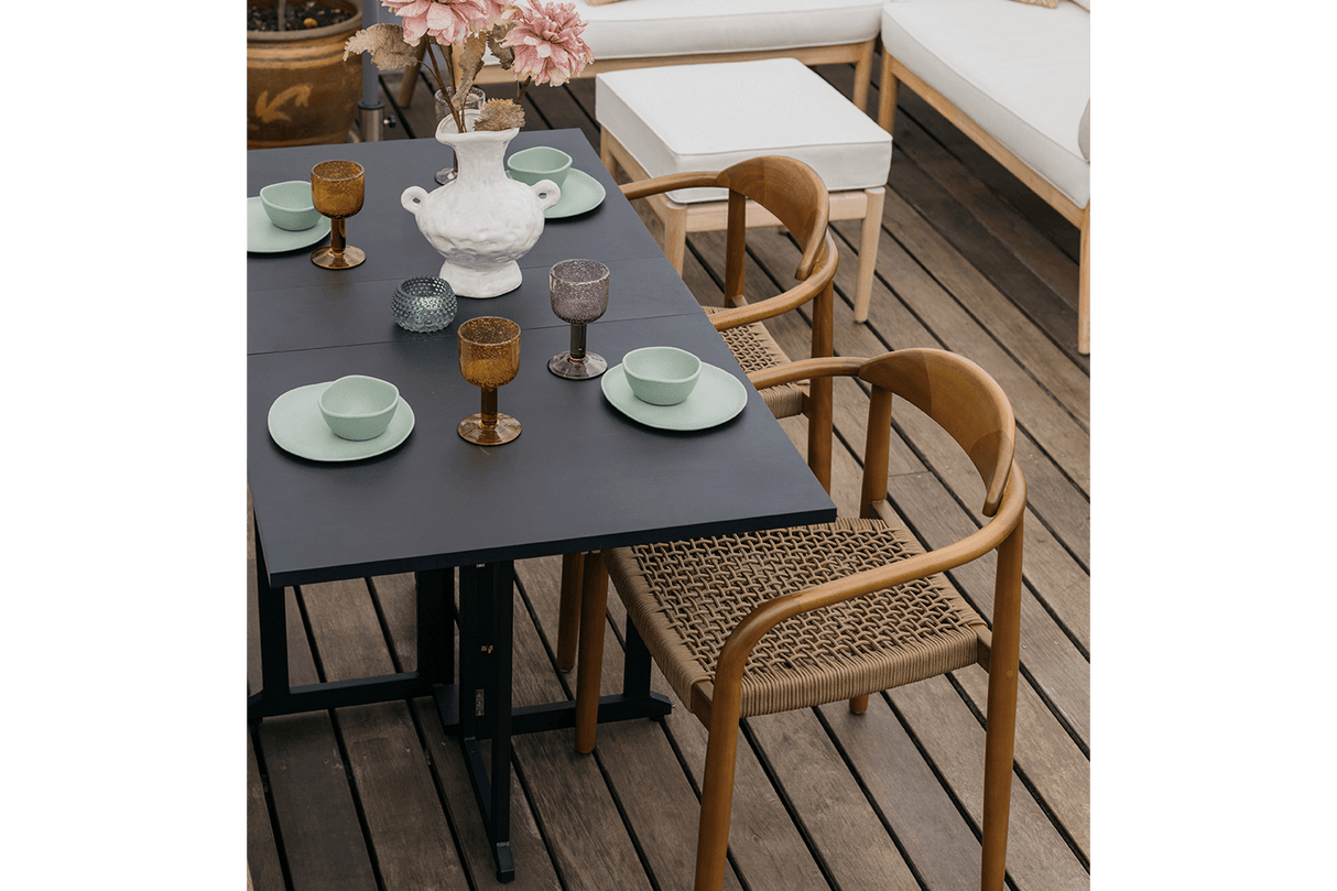 Alberte metall gatelegbord 130 x 70 cm