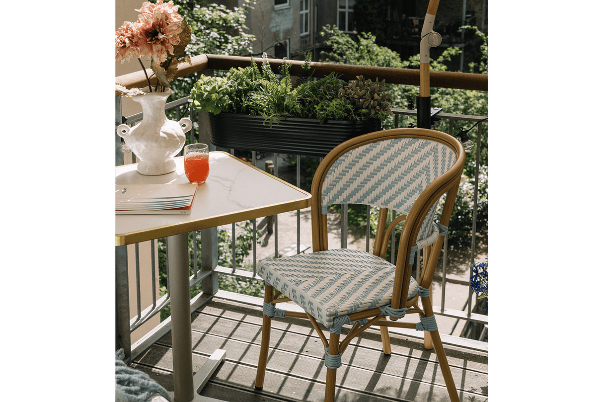 Delphine caféstol med fransk flätning