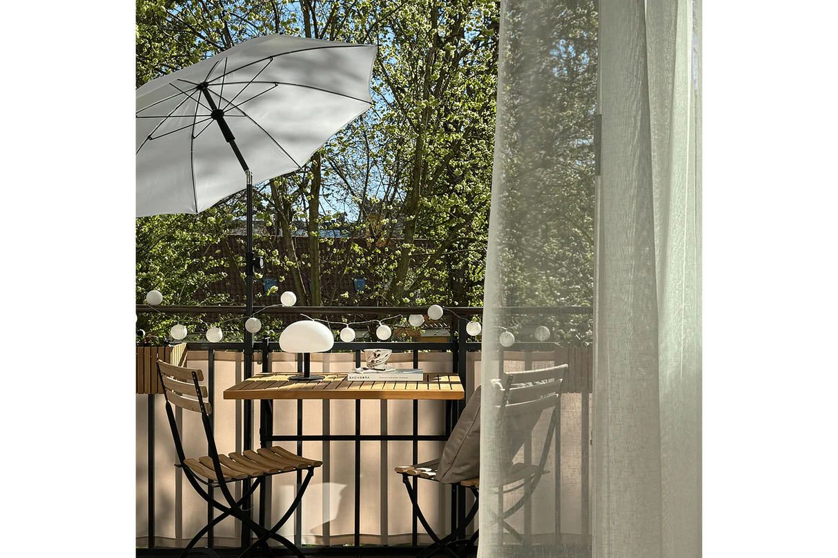 Ellen parasoll med tilt  Ø150 cm