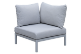 Luna aluminium loungesoffa - hörna