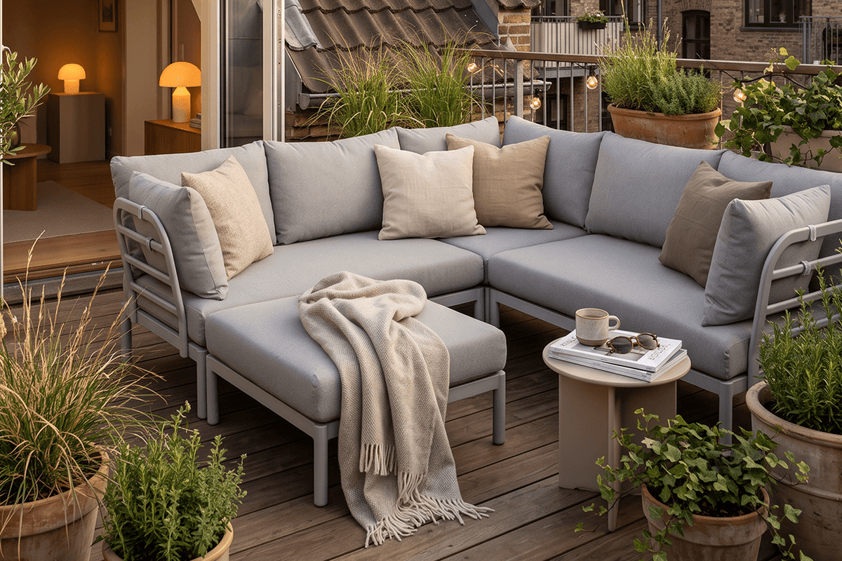 Luna aluminium loungesoffa